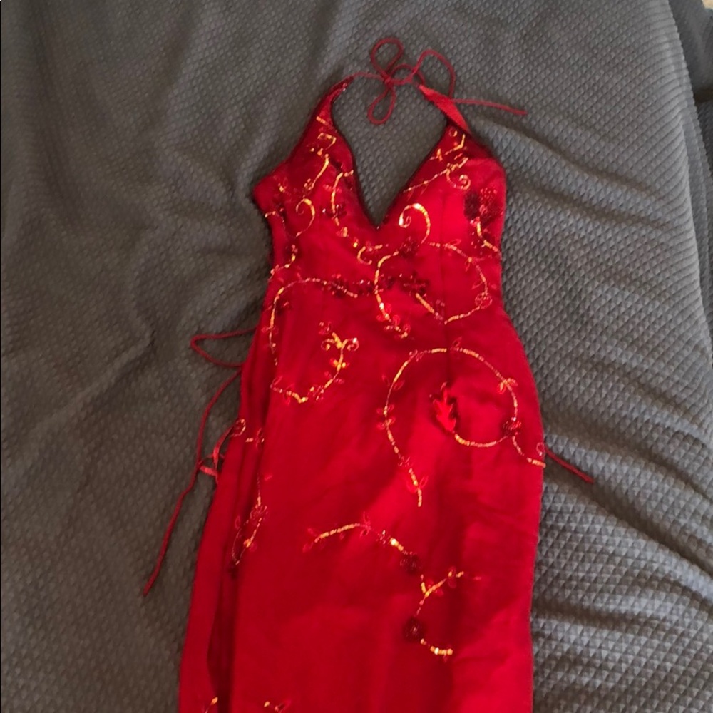 Red prom dress